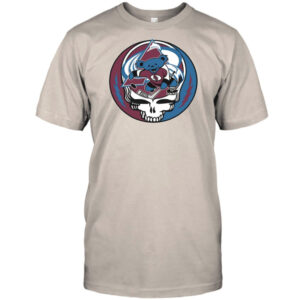 Colorado Hockey Grateful Dead Skull Stealie Dancing Bear Shirt
