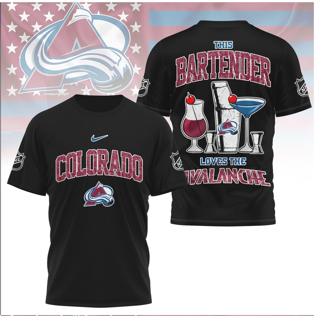 Colorado Hockey This Bartender Loves The Avalanche Shirt Colorado Hockey This Bartender Loves The Avalanche Shirt