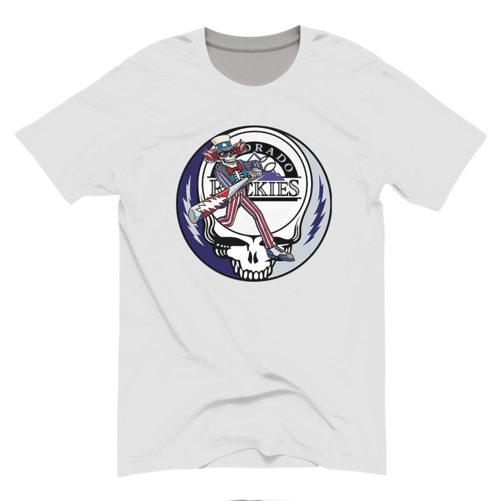 Colorado Rockies Grateful Skull Uncle Sam Shirt Colorado Rockies Grateful Skull Uncle Sam Shirt