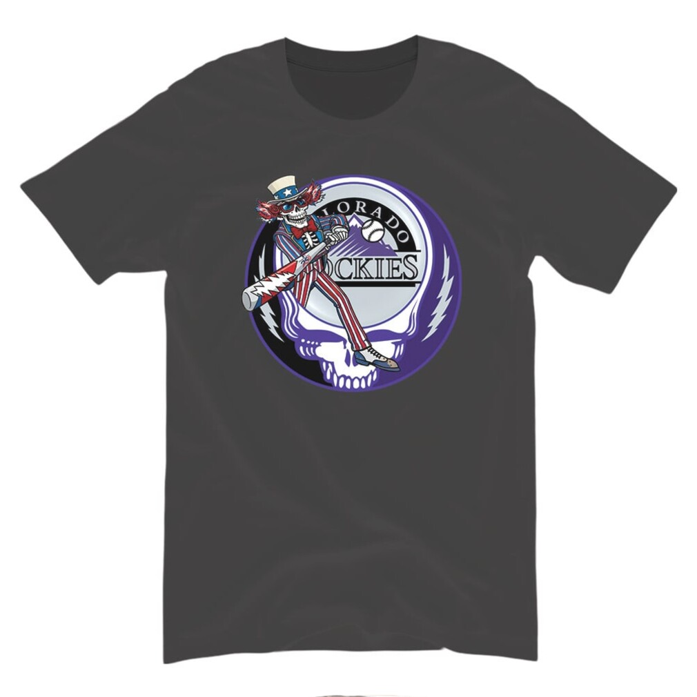 Colorado Rockies Uncle Sam Skeleton Baseball Shirt Colorado Rockies Uncle Sam Skeleton Baseball Shirt