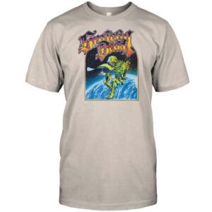 Cosmic Green Wizard Space Fantasy Graphic Shirt