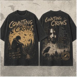 Counting Crows Im Not Crazy Retro City Skyline Band Shirt