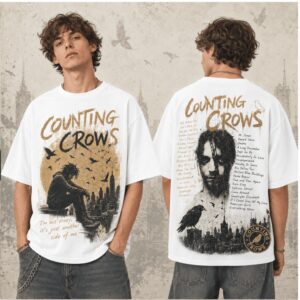 Counting Crows Im Not Crazy Retro City Skyline Band Shirt