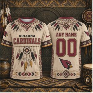Custom Arizona Cardinals Dreamcatcher Native American Style Shirt