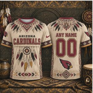 Custom Arizona Cardinals Dreamcatcher Native American Style Shirt