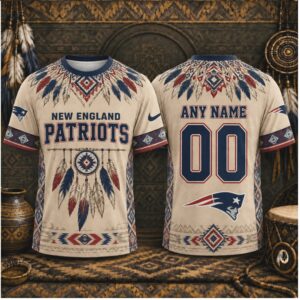 Custom New England Patriots Dreamcatcher Native American Style Shirt