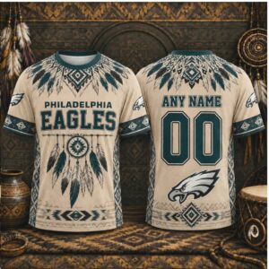 Custom Philadelphia Eagles Dreamcatcher Native American Style Shirt