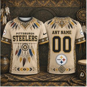 Custom Pittsburgh Steelers Dreamcatcher Native American Style Shirt