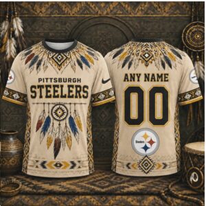 Custom Pittsburgh Steelers Dreamcatcher Native American Style Shirt
