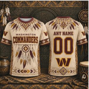 Custom Washington Commanders Dreamcatcher Native American Style Shirt