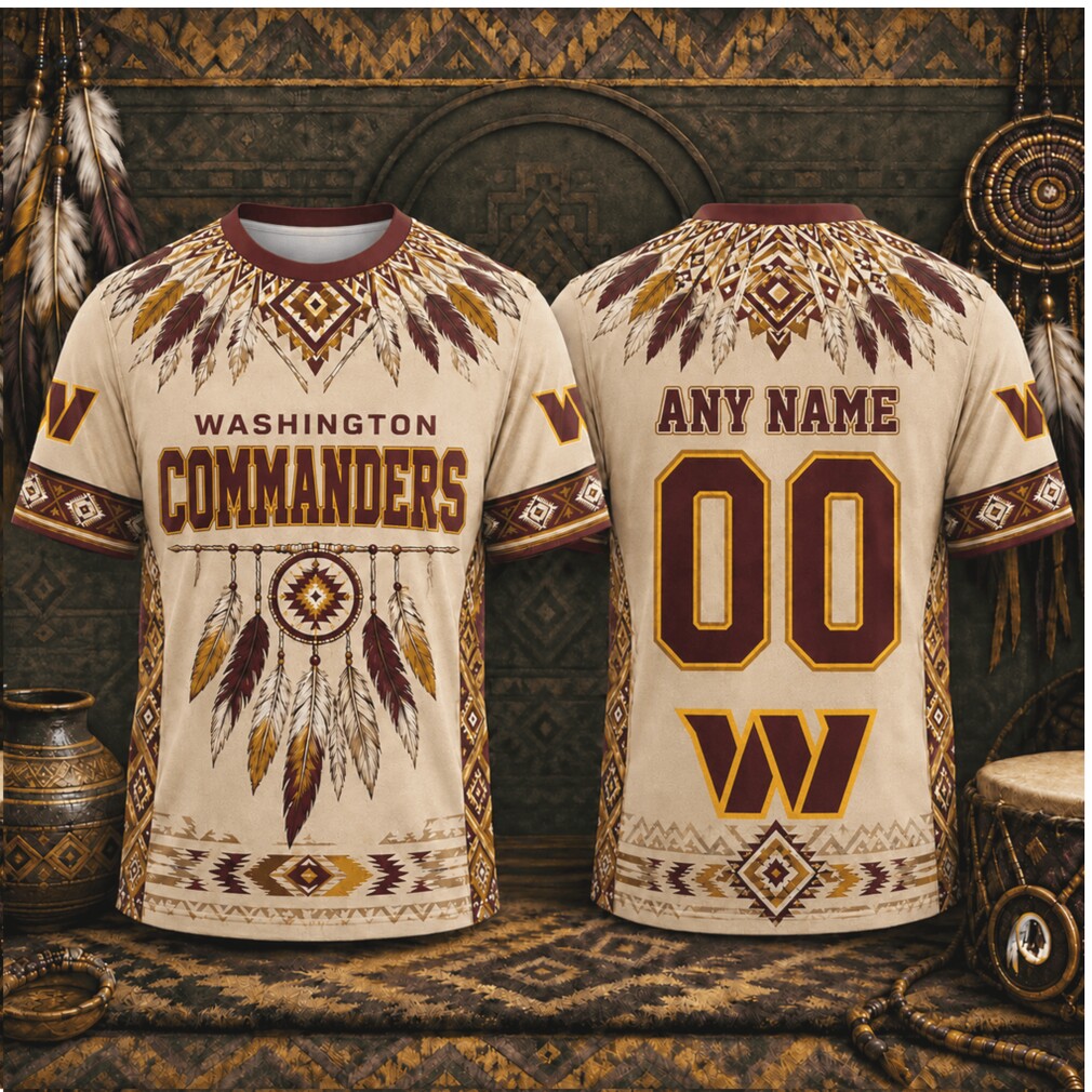 Custom Washington Commanders Dreamcatcher Native American Style Shirt Custom Washington Commanders Dreamcatcher Native American Style Shirt