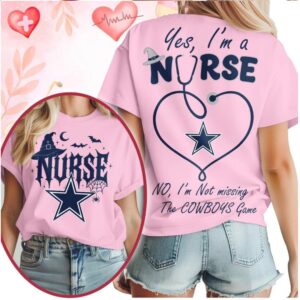 Dallas Cowboys Nurse Stethoscope Not Missing The Game Halloween Shirt