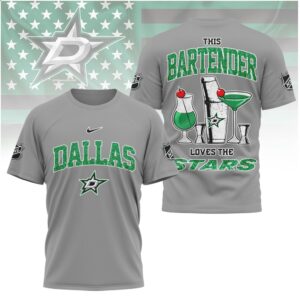 Dallas Stars Bartender Cocktail Drink Hockey Shirt