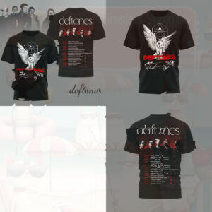 Deftones European Tour Owl Graphic Concert Shirt