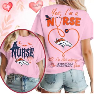 Denver Broncos Nurse Stethoscope Not Missing The Game Halloween Shirt