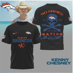 Denver Broncos Skull Crossbones Football Shirt