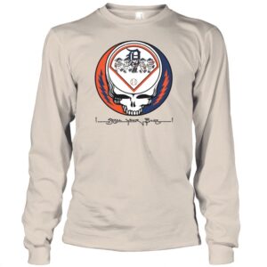 Detroit Baseball Steal Your Base Lightning Skull Fan Shirt