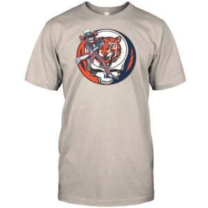 Detroit Tigers Uncle Sam Skeleton Baseball Shirt