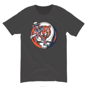 Detroit Tigers Uncle Sam Skeleton Baseball Shirt