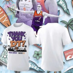 Diana Taurasi Phoenix Mercury Thank You DT Skyline Retro Shirt.jfif