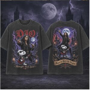 Dio Heavy Metal Band Snoopy Dog Born To Rock The Night Shirt