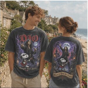 Dio Heavy Metal Band Snoopy Dog Born To Rock The Night Shirt