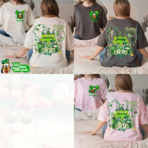 Disney Castle Pluto St Patricks Day Custom Name Shirt