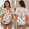 Auburn Tigers This Girl Loves Floral Sunflower Henley Shirt Auburn Tigers This Girl Loves Floral Sunflower Henley Shirt
