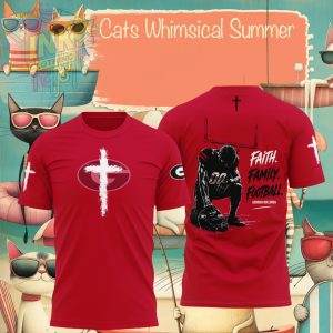Georgia Bulldogs Football Cross Faith Family Shirt