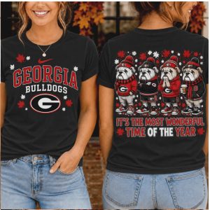 Georgia Bulldogs Mascot Winter Fall Wonderful Time Shirt