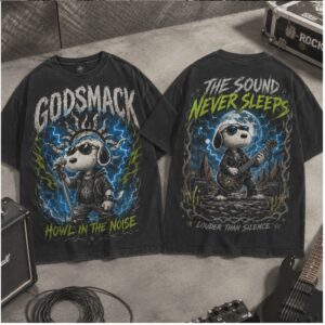 Godsmack Rock Band Snoopy The Sound Never Sleeps Shirt