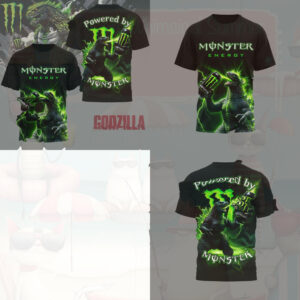 Godzilla Monster Energy Drink Lightning Green Shirt