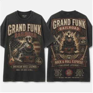 Grand Funk Railroad Train Rock And Roll Express Vintage Shirt