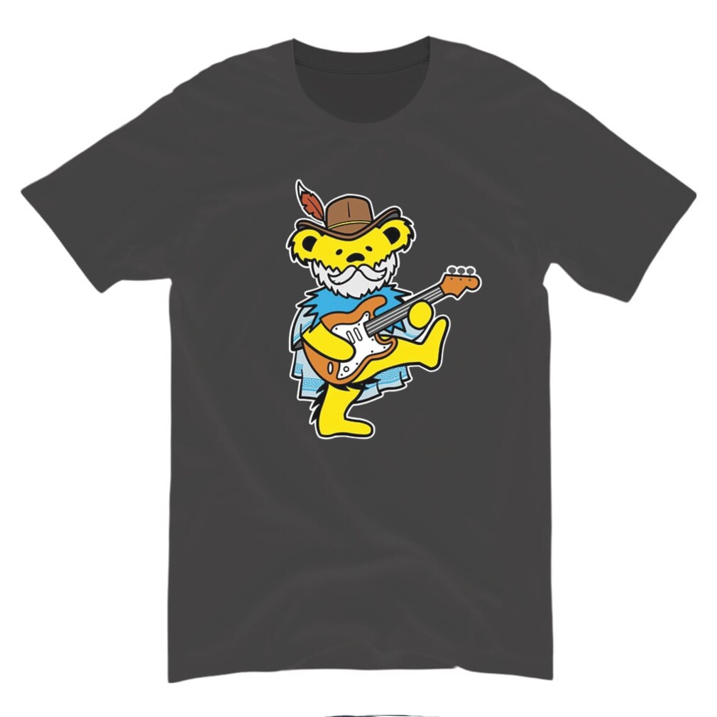 Grateful Dead Skeleton Bear Cowboy Guitar Music Shirt Grateful Dead Skeleton Bear Cowboy Guitar Music Shirt