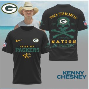 Green Bay Packers Skull Crossbones Football Shirt