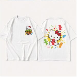 Hello Kitty Sour Patch Kids Sweet And Sour Candy Graphic Shirt