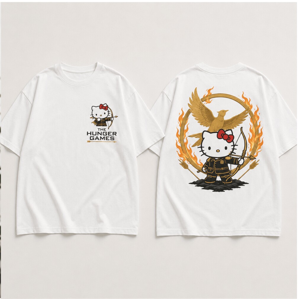 Hello Kitty The Hunger Games Mockingjay Archery Parody Shirt Hello Kitty The Hunger Games Mockingjay Archery Parody Shirt