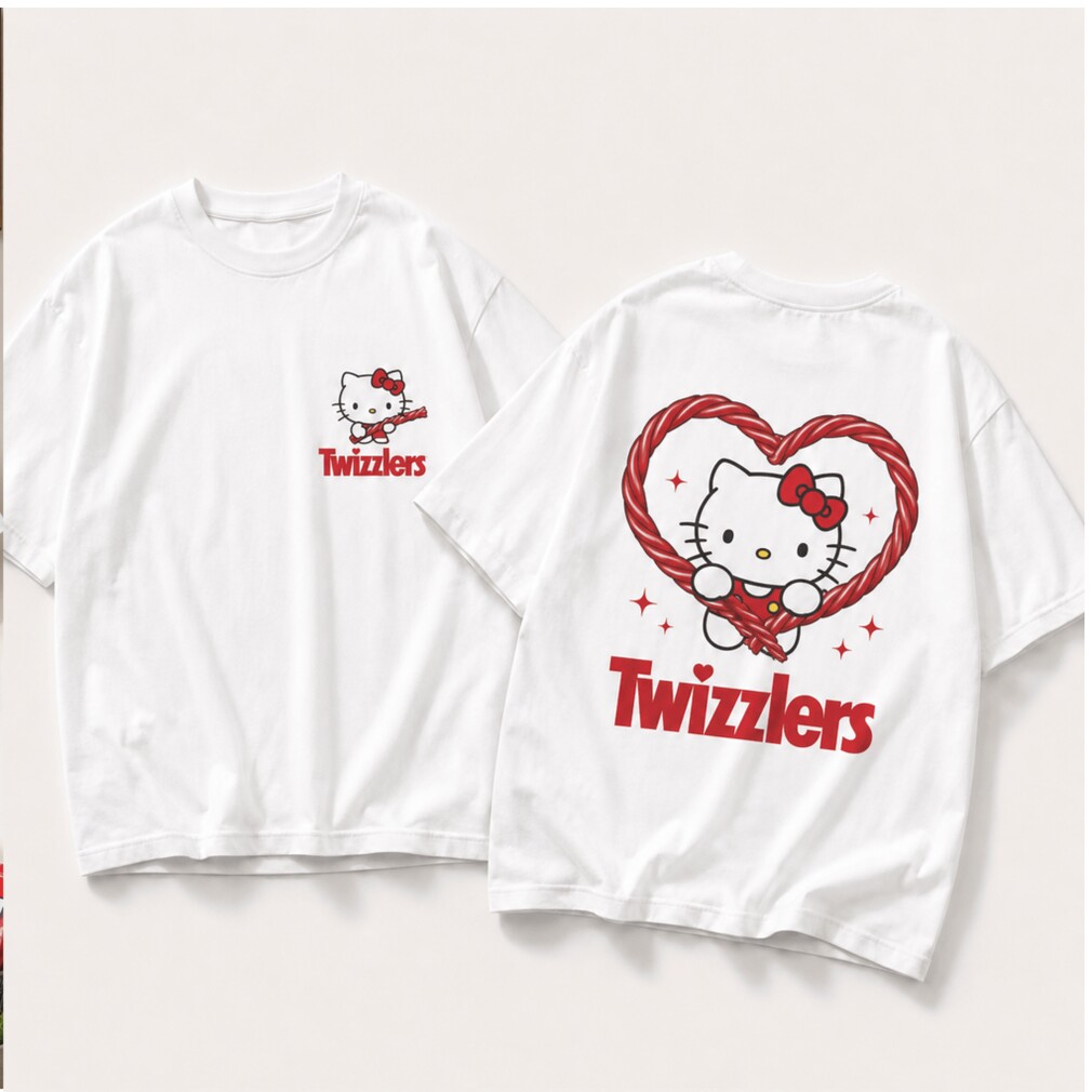 Hello Kitty Twizzlers Red Candy Heart Sweet Love Graphic Shirt Hello Kitty Twizzlers Red Candy Heart Sweet Love Graphic Shirt