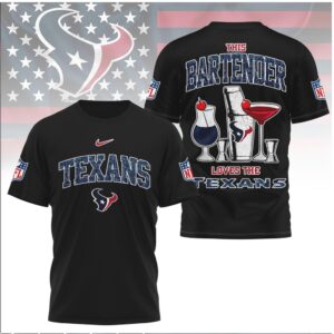 Houston Texans Bartender Cocktail NFL Football Shirt