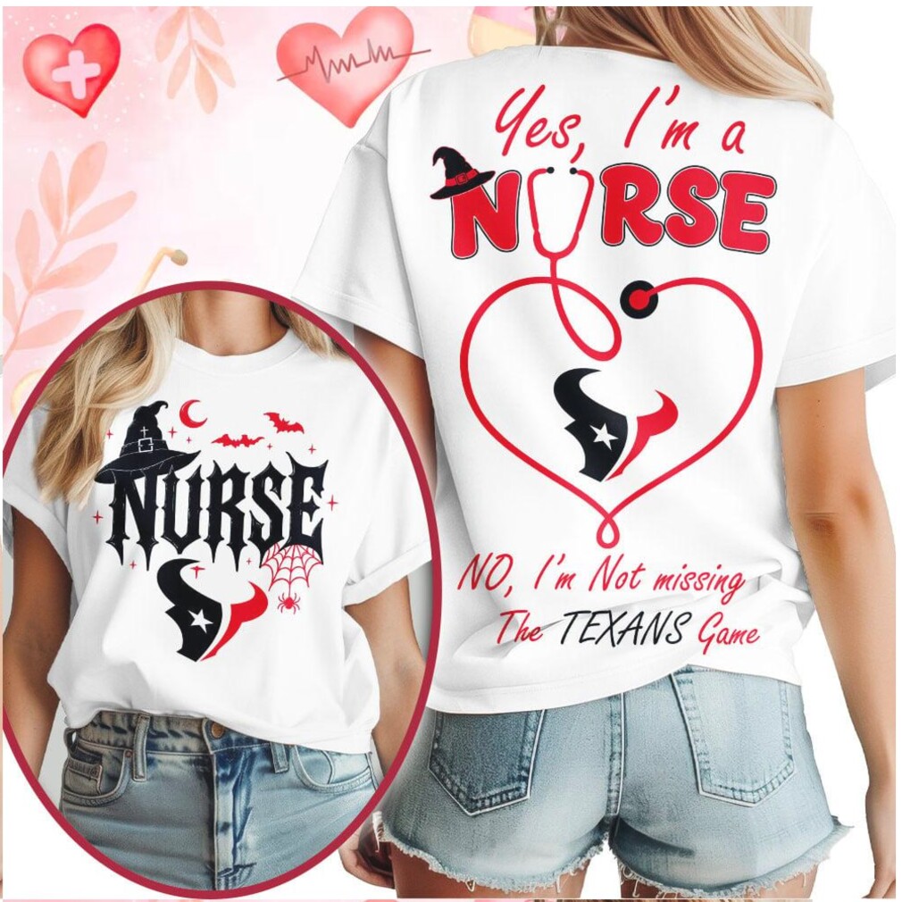 Houston Texans Nurse Stethoscope Halloween Game Day Shirt Houston Texans Nurse Stethoscope Halloween Game Day Shirt