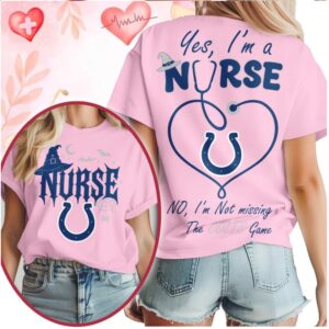 Indianapolis Colts Nurse Stethoscope Halloween Game Day Shirt
