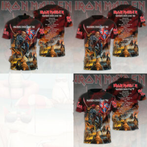 Iron Maiden England Tour Vintage Graphic Shirt