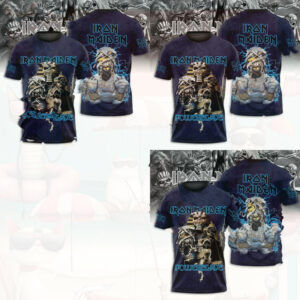 Iron Maiden Powerslave Egyptian Pharaoh Band Shirt