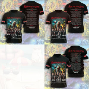 Iron Maiden Run For Your Lives World Tour Anniversary Shirt
