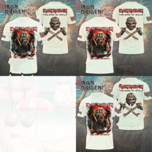 Iron Maiden The Book Of Souls Mascot Fire Rock Band Shirt