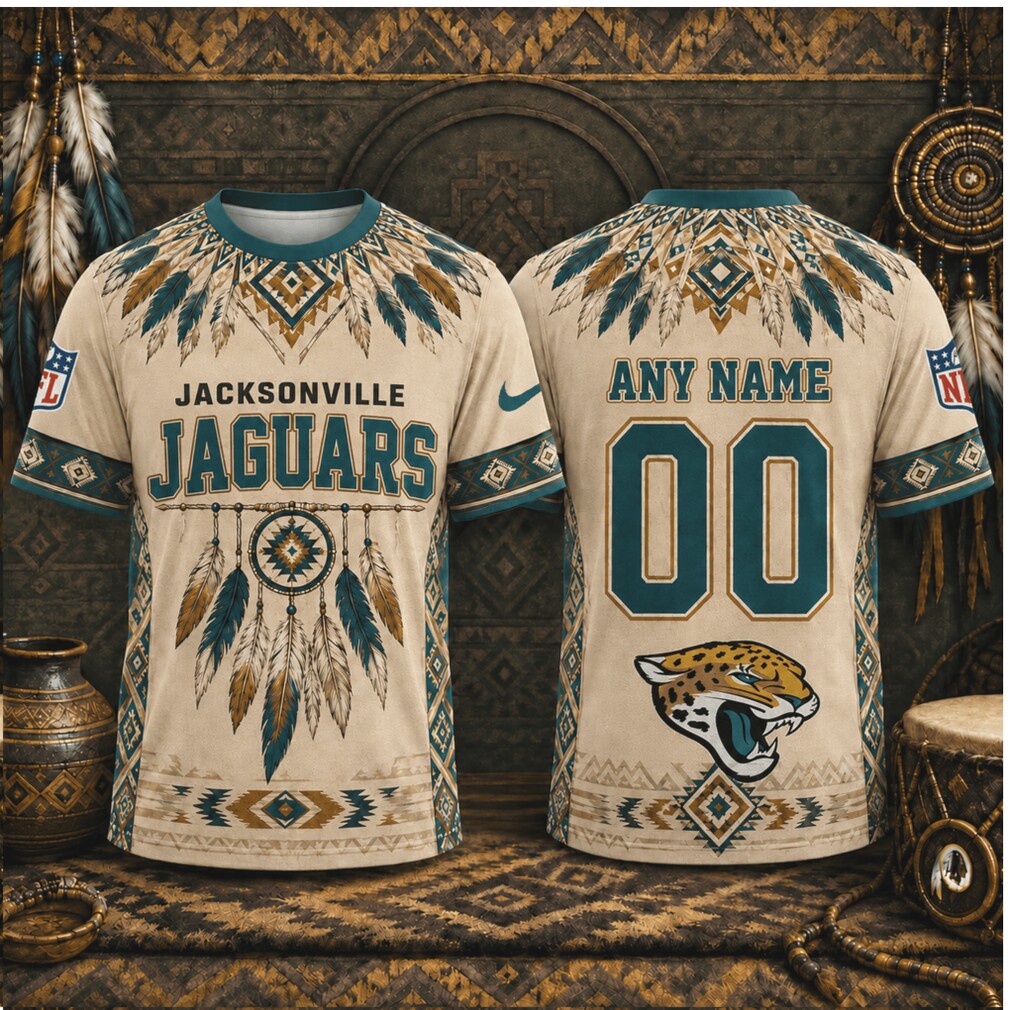 Jacksonville Jaguars Dreamcatcher Native American Style Custom Shirt Jacksonville Jaguars Dreamcatcher Native American Style Custom Shirt