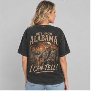 Jimmy Buffett From Alabama I Can Tell Retro Graphic Shirt