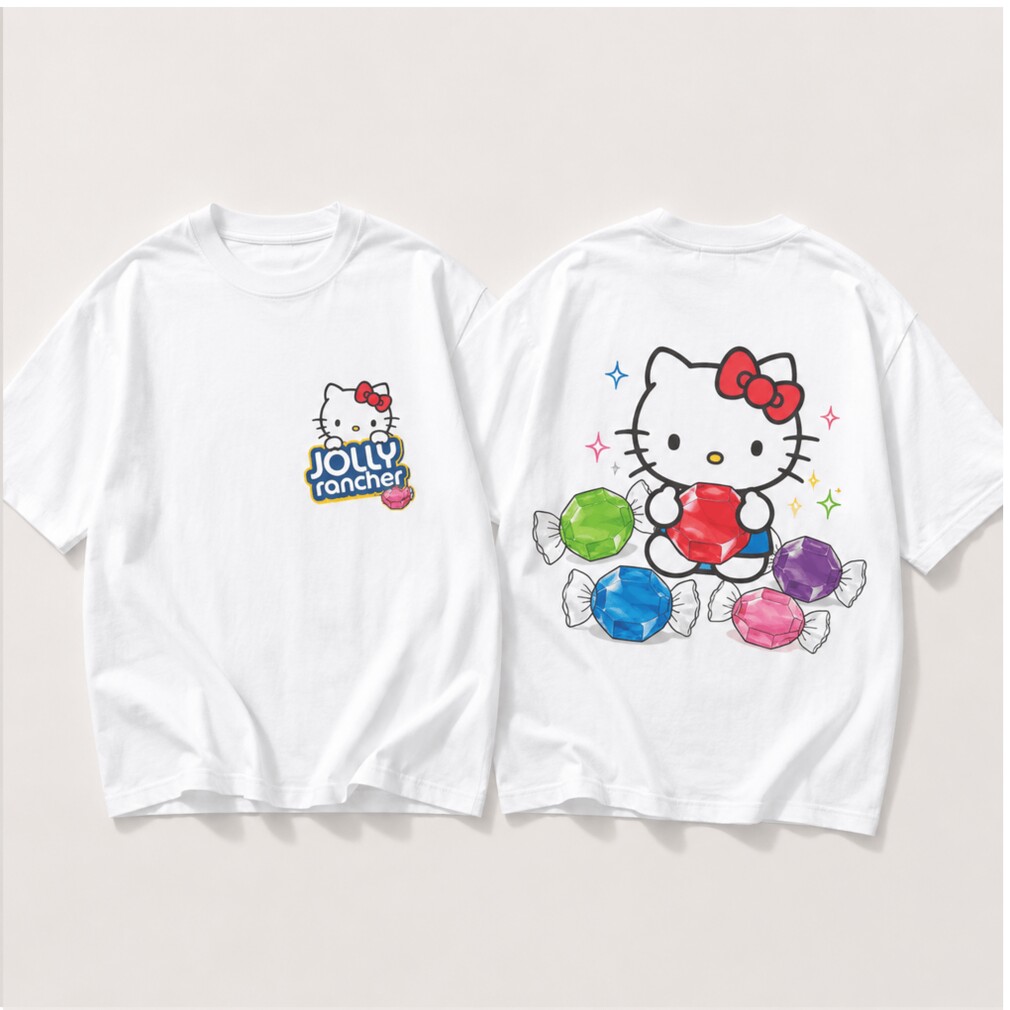 Jolly Rancher Candy Hello Kitty Sweet Treat Graphic Shirt Jolly Rancher Candy Hello Kitty Sweet Treat Graphic Shirt