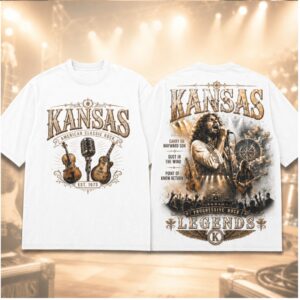 Kansas Band Guitars Progressive Rock Legends Classic Shirt