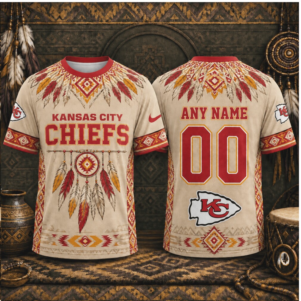 Kansas City Chiefs Dreamcatcher Native American Style Custom Shirt Kansas City Chiefs Dreamcatcher Native American Style Custom Shirt